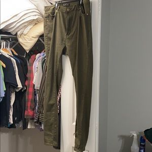 Olive green 2XL skinny jeans
